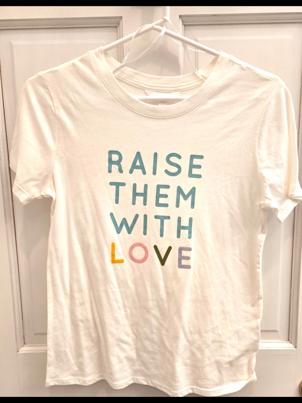 LC Lauren Conrad White Crewneck Graphic Tee